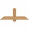 Ekena Millwork Eugene Smooth Timber Gable Bracket, Western Red Cedar, 48"W x 20"H x 1 1/2"D x 5 1/2"F, 10/12 Pitch GBW048X20X0206EUG00SWR - alternate 1